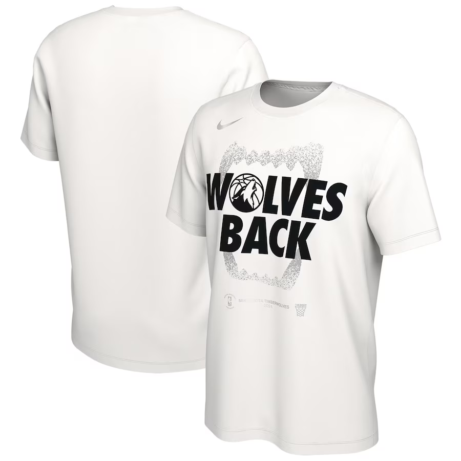 Men 2024 NBA Minnesota Timberwolves white Tshirts